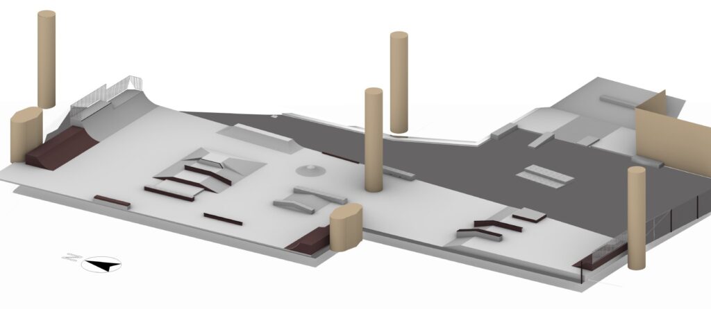 Visualisierung Skateanlagen Europaplatz Süd